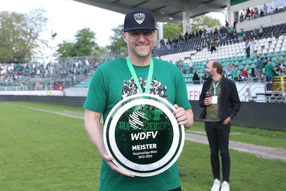 Preußen Münster: Meister-Trainer Hildmann -  „Ich will jetzt erst mal feiern“