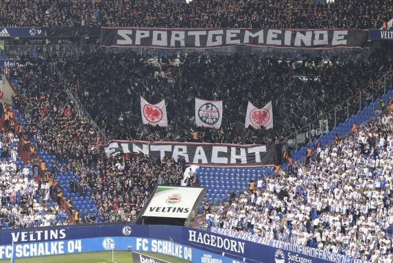 Ausschreitungen auf Schalke - Stadionverbote gegen Frankfurt-Fans