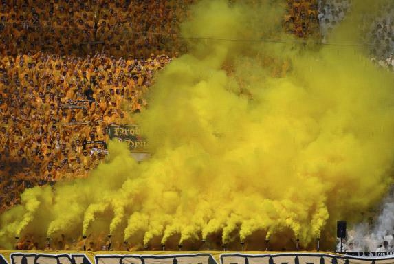 Dynamo Dresden: Satte Geldstrafe nach Becherwurf und Pyrotechnik