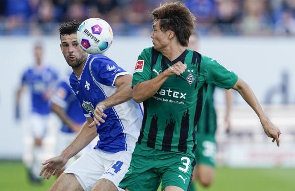 Bundesliga: Gladbach holt 0:3 in Darmstadt auf, Rot und Elfer als Knackpunkt