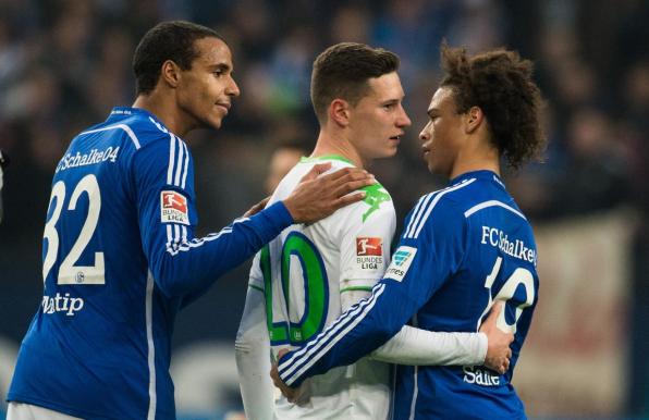 Joel Matip, Julian Draxler und Leroy Sané (von links) entstammen allesamt der Schalker Knappenschmiede.