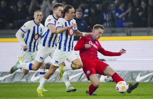 Holstein Kiel rettete gegen die Hertha am Freitag zumindest einen Punkt.