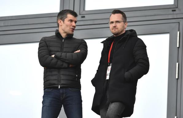 Essens Kaderplaner Marcus Steegmann (links) und Sportdirektor Christian Flüthmann.