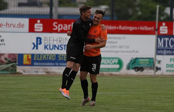 Kevin Grund und Marcel Platzek, die einst schon mit dem 1. FC Bocholt in die Regionalliga aufgestiegen sind, könnten nun mit dem SV Schermbeck hoch gehen.