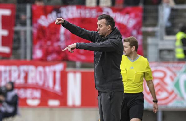 RWE-Trainer Christoph Dabrowski möchte gegen 1860 München im Aufstiegsrennen vorlegen. 