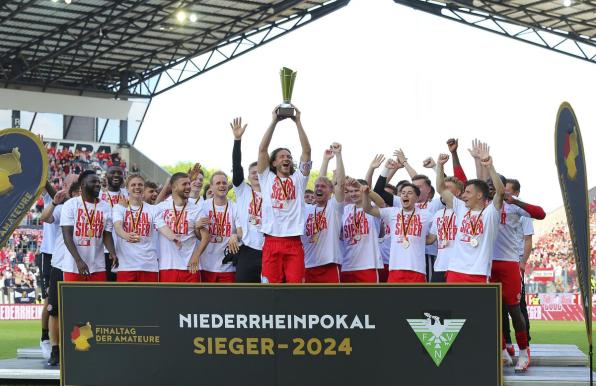 Wie schon in 2023: Rot-Weiss Essen hat seinen Titel im Niederrheinpokal verteidigt.