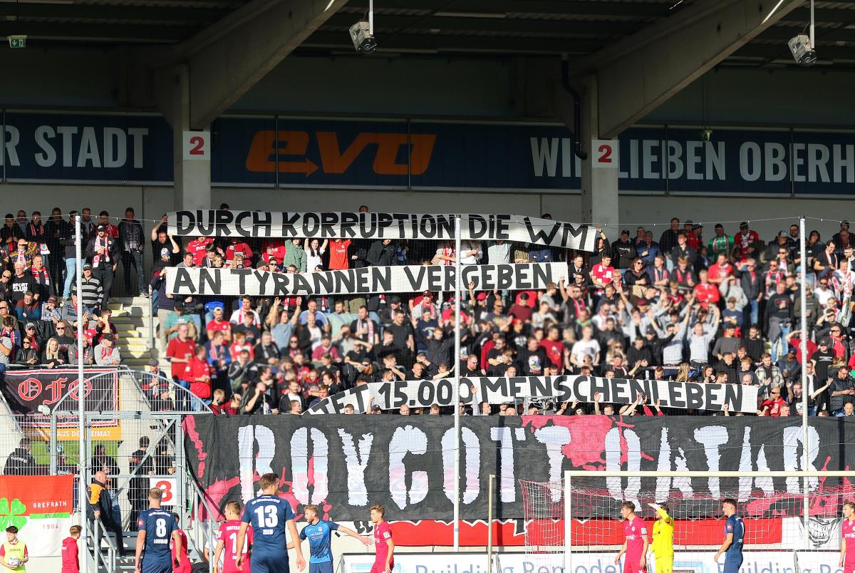 Rot-Weiß Oberhausen RWO-Fans rufen mit Spenden-Aktion zu WM-Boykott auf RevierSport